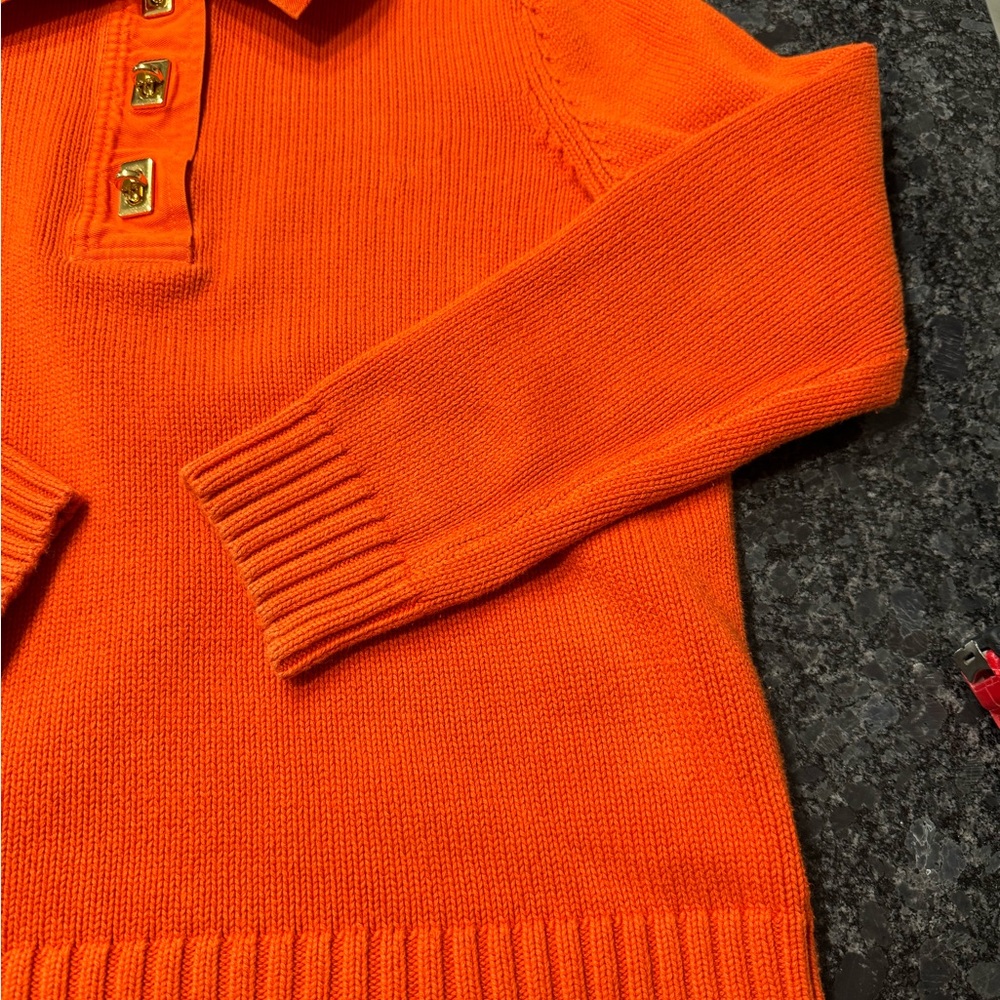 Lauren Ralph Lauren women’s large orange sweater - Picture 13 of 14